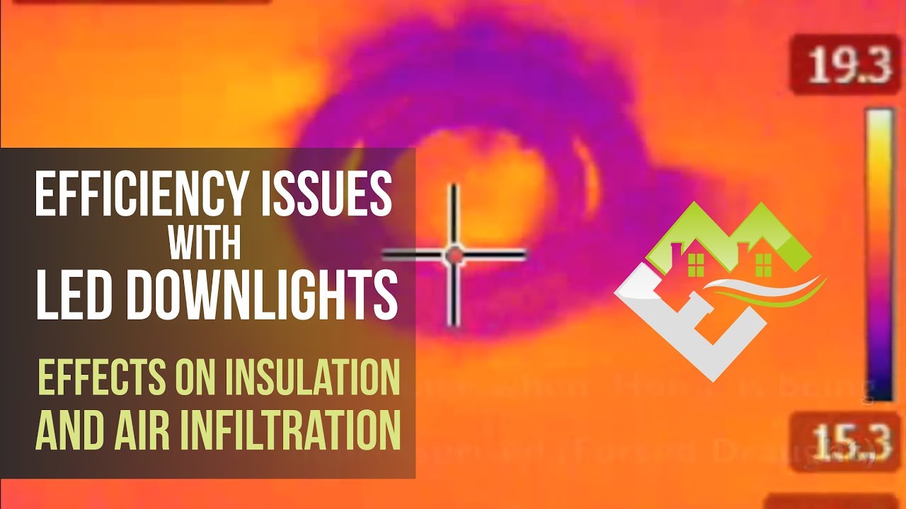 Efficiency issues with LED Downlights. Effects on Insulation & air infiltration