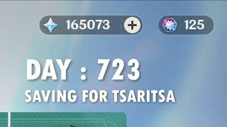 DAY 723 SAVING FOR TSARITSA