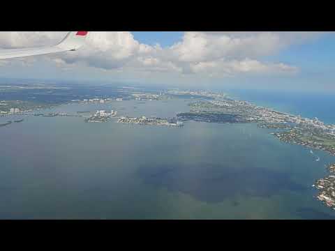 Approach into Miami including Piedmont livery at end