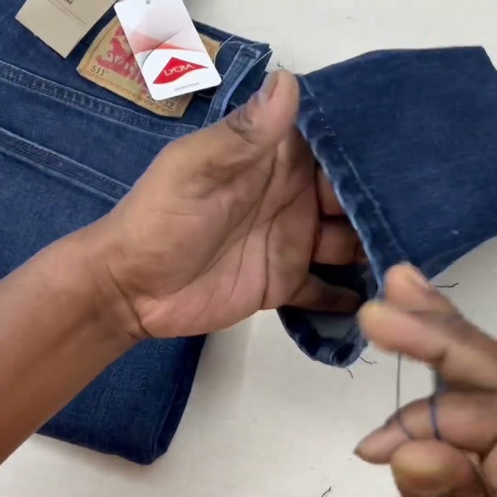 👖JEANS ANKLE LENGTH Denim length  #Denim #alterations  #Length #levis #shorts