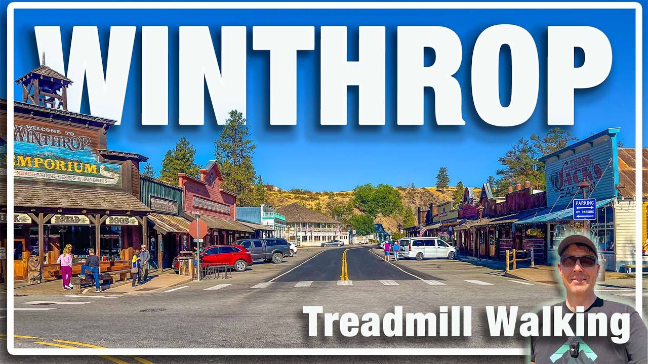 Уинтроп, Вашингтон — пешеходная экскурсия и виртуальная тренировка на беговой дорожке