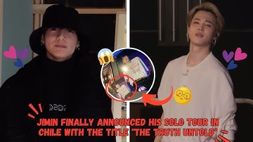 BTS Jimin announces ‘the TRUTH UNTOLD 