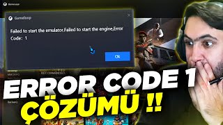 GAMELOOP Emülatör Başlatılamadı Hata Kodu 1 ÇÖZÜMÜ ! How to fix Gameloop http download error 1