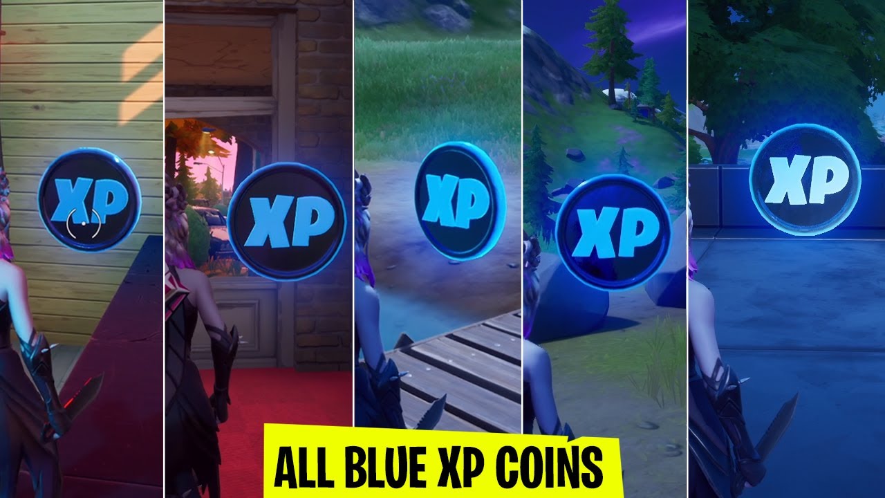 (Week 4) All 5 Blue Xp coins locations in Fortnite Chapter ...