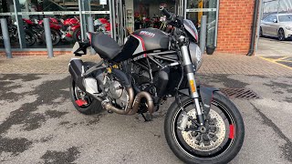 Black Ducati M821 Stealth Black Walkaround With Engine Sound For Sale