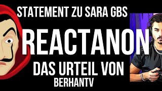 Reaction Auf Beef Von Sara Gbs & Berhantv Das Urteil