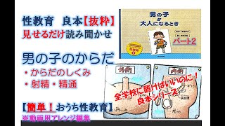 【おうち性教育】性教育絵本/読み聞かせ/見せるだけ性教育/男の子のからだ/精通/射精/夢精