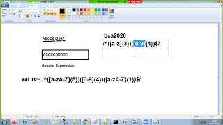 WebTech - JavaScript(Slip 11 - validate PAN card number, regular expression)