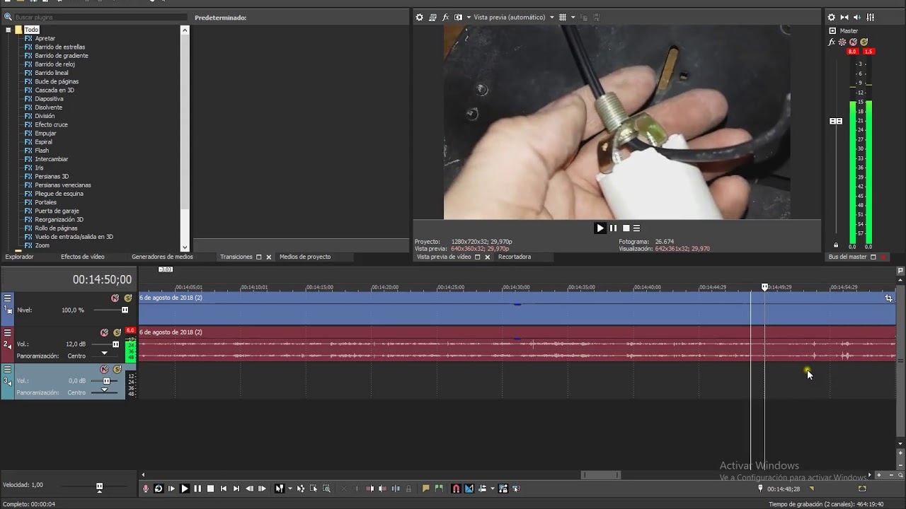 Canal JDB. Edición con Vegas, Reencuadre, rotación, separación de clips y time lapse tampa
