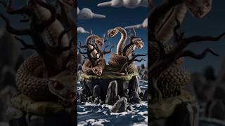 🐍⚠️ Danger Snake Island 🌴#trending #cartoon #ai #animation #youtubeshorts #virel