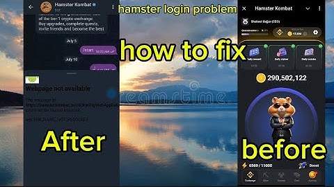 Hamster Kombat login problem | How to fix | web page not available