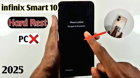 Infinix Smart 10 (X6725) Hard Reset. Unlock Phone Lock Screen.Pin password pattern Remove.Without pc