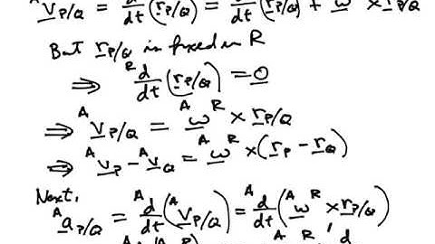 Lecture 11:  Kinematics of a Rigid Body