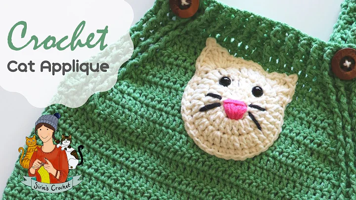 Learn to Crochet an adorable Cat Applique!