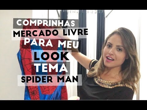 COMPRINHAS MERCADO LIVRE - LOOK FESTA SPIDER MAN