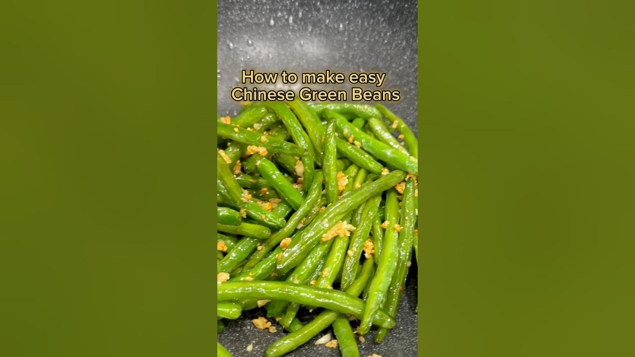 Quick & EASY Chinese Green Beans in less than 15 minutes!! 🫛 