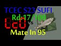 Tcec s23 superfinal rd17  the ultimate mate in 95 in lczero vs stockfish 16