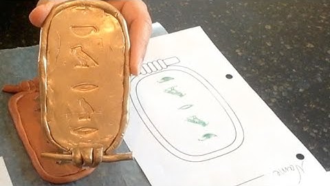 Ancient Egypt Crafts for Kids:  Make a Cartouche