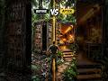 Jungle Container Transformation 🌿 | Abandoned Container to Cozy Tiny Home #shorts