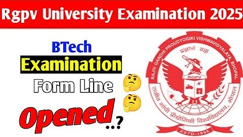 Rgpv BTech examination form line opened.? 🤔// Rgpv 2nd & 4th semester exam form problem