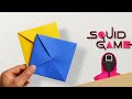 How to make Squid Game Ddakji! 🟦🟥 (Easy Tutorial)