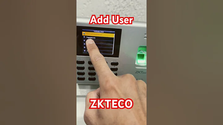 Add user in ZKTeco Biometric Machine