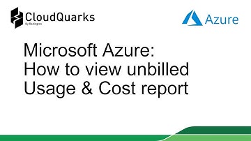 Microsoft Azure : How to view unbilled Usage & Cost report
