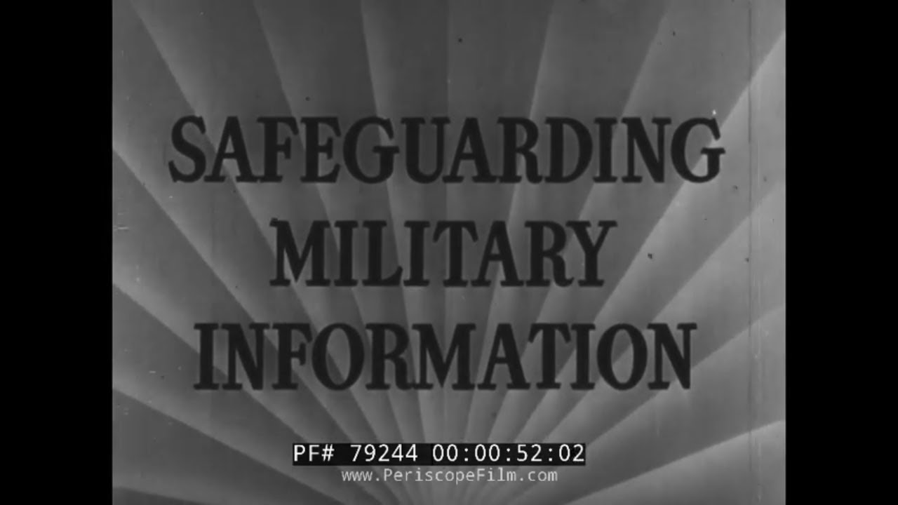 1941 WAR DEPT. FILM   SAFEGUARDING MILITARY INFORMATION w/ EDDIE BRACKEN & GINGER ROGERS 79244