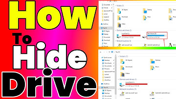 How To Hide Disk Drive In Windows  7,8,10, 11 Hide/Show Disk Partitions