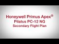 Honeywell primus apex pilatus pc12 ng secondary flight plan  training  honeywell