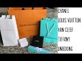 CHANEL LOUIS VUITTON VAN CLEEF & TIFFANY GOLD BEADED BRACELET UNBOXING / BIRTHDAY PART 3