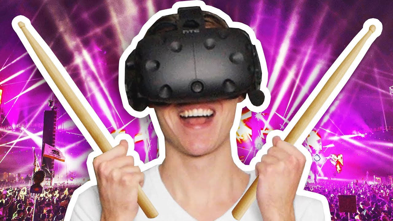 GUITAR HERO IN VIRTUAL REALITY (Into the Rhythm VR Funny Gameplay HTC