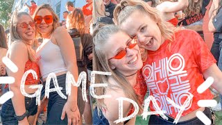 College Game Day as an Ohio State Student! OSU vs. Michigan State | Black Out Game & Block Parties!