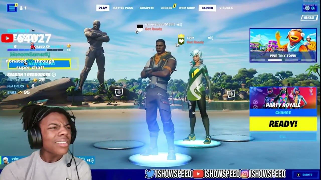Guy Steals Ishowspeeds fortnite account | Speedclips | Ishowpspeed