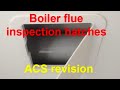Boiler flue inspection hatches, gas safe technical bulletin 008 edition 3, ACS revision boiler flues
