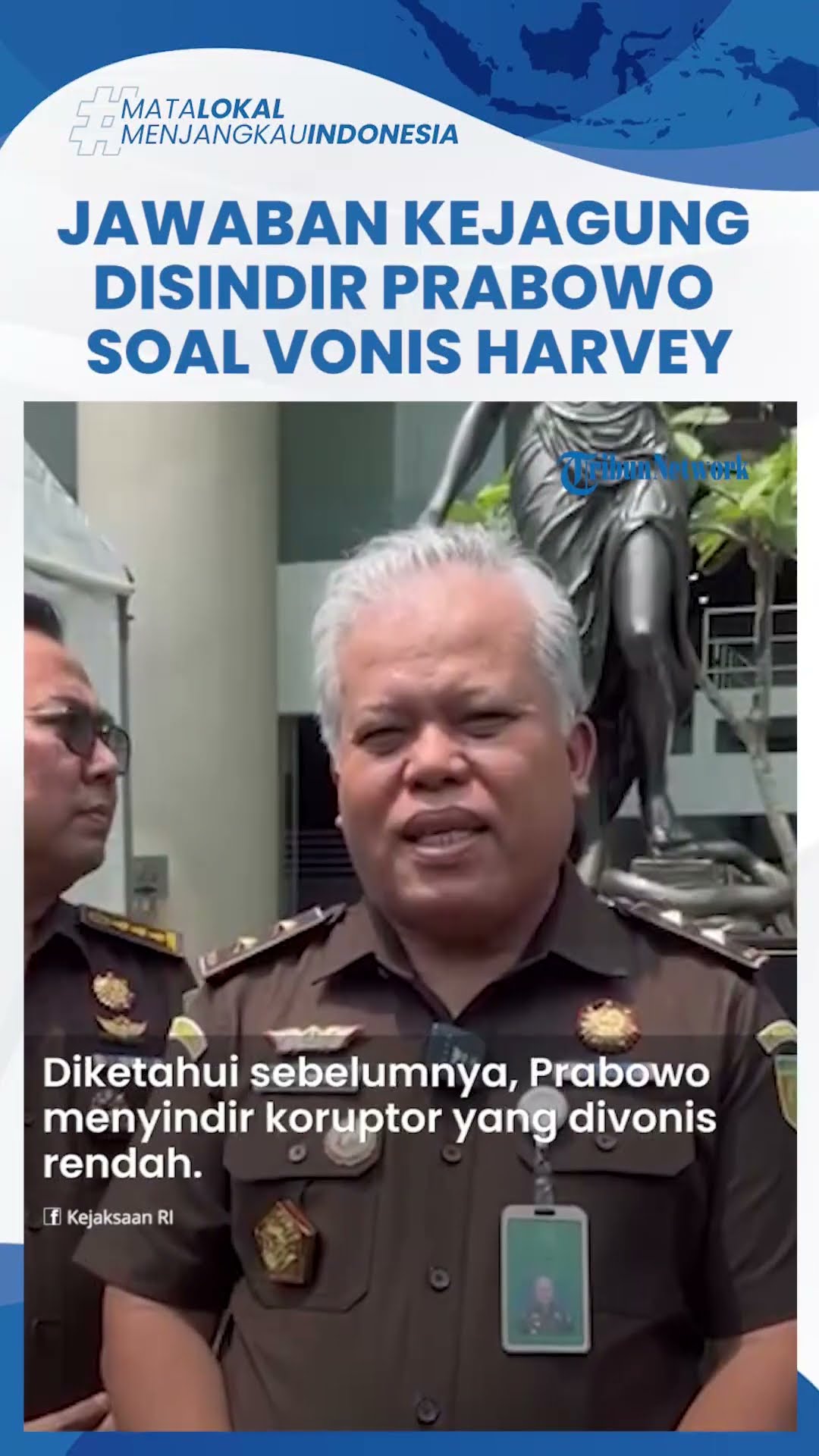 Kejagung Jawab Sindiran Prabowo Subianto soal Vonis Ringan Harvey Moeis: Sudah Ajukan Banding