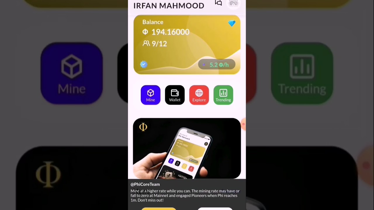 How to Start Mining on Phi Network. 