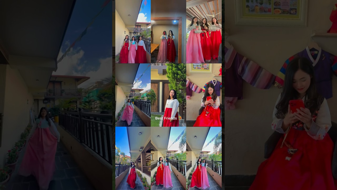 Tried korean dress in Pokhara ❤️ 