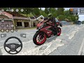Yamaha R15 Bike Driving Broken Road Mod Map Bus Simulator 