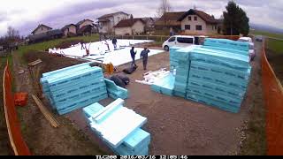 Construction Site Timelaps Fibran Seismic Foundation Pillow