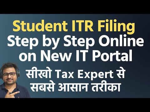 How to File Income Tax Return for Student on New Portal | Student ITR for VISA Credit Card Loan