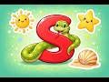 The Letter S 🐍 | Snake, Sun, Star | Jolly Phonics for Kids