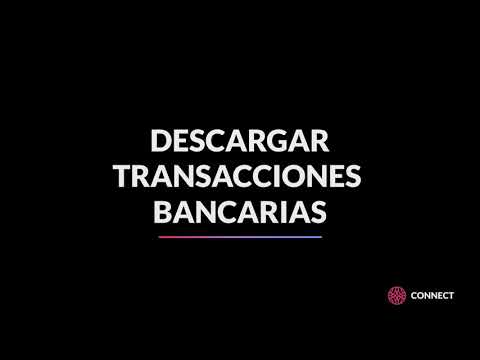 Connect - Descargar Transacciones Bancarias (Demo)