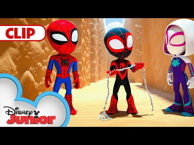 Sand Trapped | Marvel's Spidey and his Amazing Friends | @disneyjunior class=