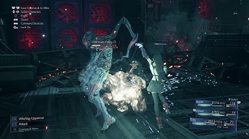 Final Fantasy 7 Remake - Ch.17 A Way Out: Defeat Unknown Entities Aerith ATB Ward Gameplay (2020)