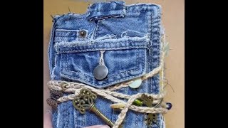 Kate Makes Journals Denim Journal And Slow Stitch Pouch