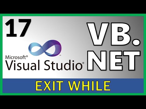 Curso Visual Basic .NET - 17. EXIT WHILE