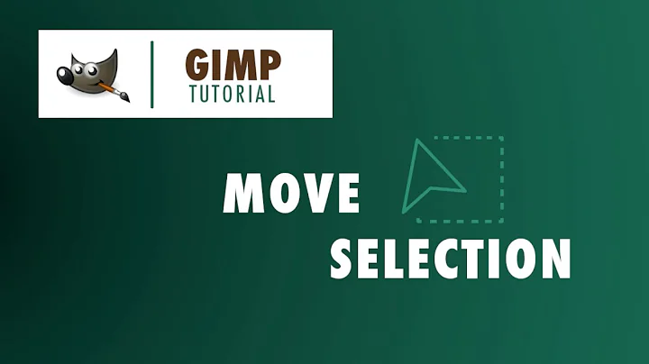 How to move a selection in Gimp | Gimp Tutorial