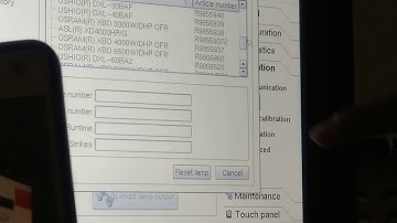 Setup Xenon Lamp On Barco Projector