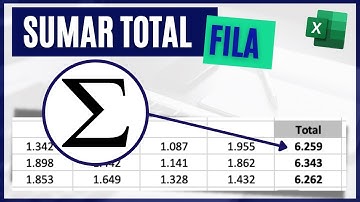 Cómo SUMAR valores de una FILA en Excel ➕